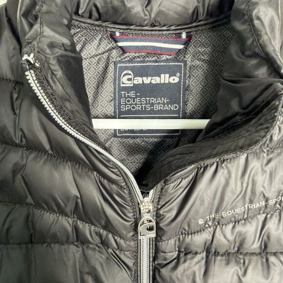 Cavallo Gella Long Padded Vest Black 6 Equestrian Chic Quiet Luxury Athleisure - Picture 6 of 13